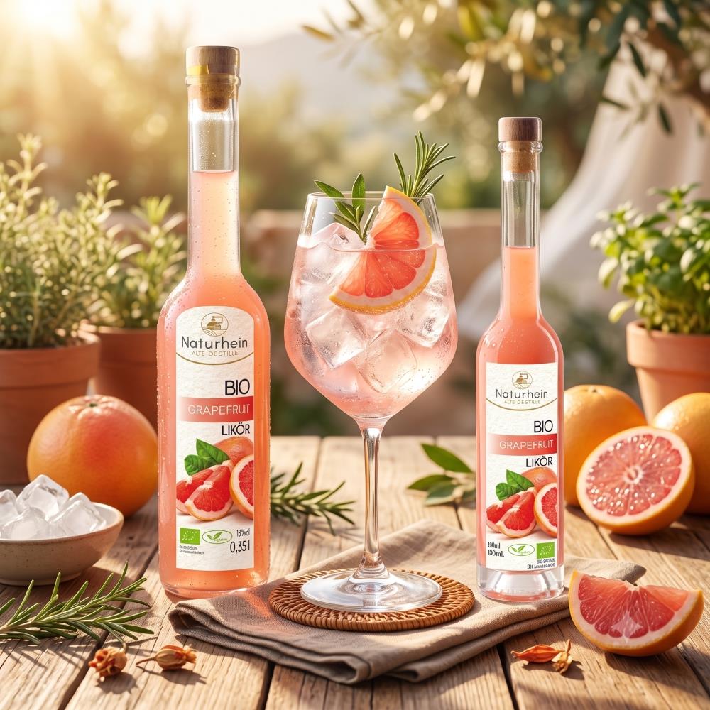 Bio Grapefruit Likör –  sonnig herb-fruchtiger Genuss