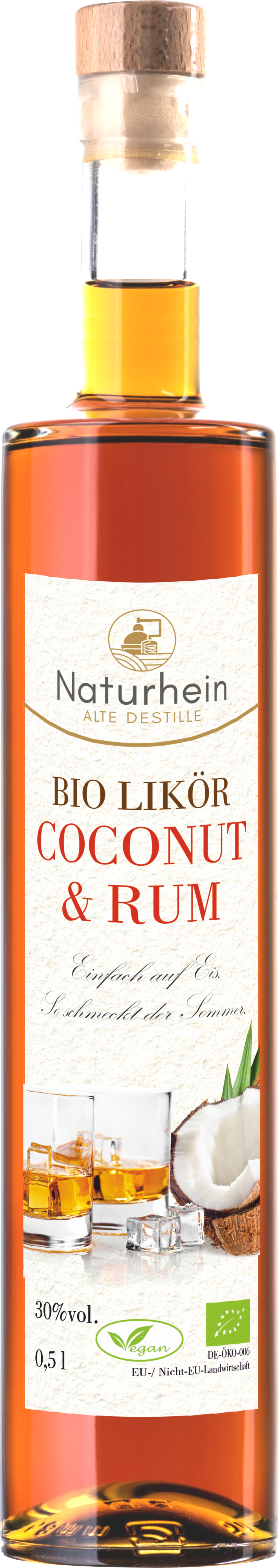 Bio Rum Kokos Likör cremig aromatisch tropisch
