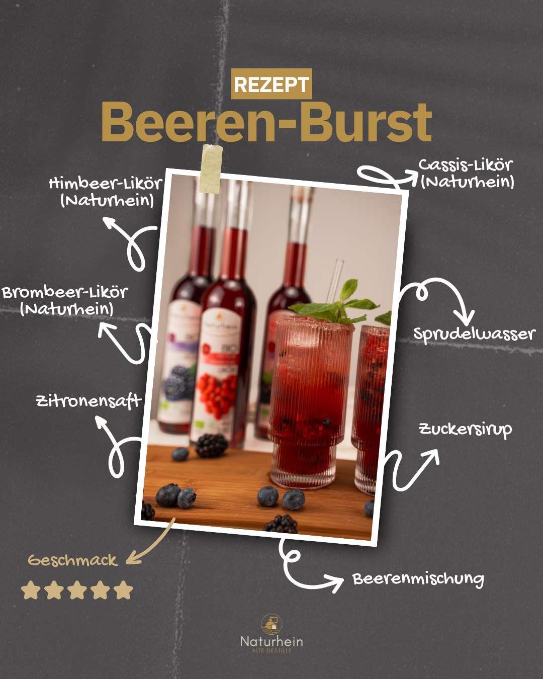 Heisse Beere, BIO Himbeer Likör 0.1 l, 18 vol%